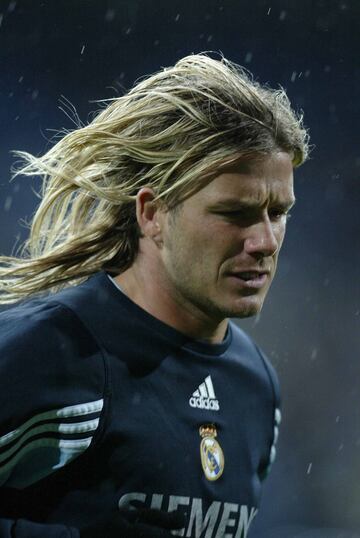 David Beckham en 2004 con el Real Madrid.