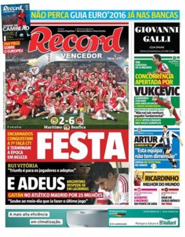 Portadas de la prensa mundial