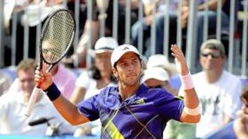 <b>ENFADADO. </b>Fernando Verdasco estalló en tercer set.