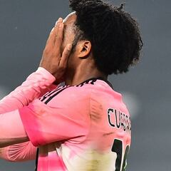 Cuadrado y sus dos opciones de gol ante Hellas Verona