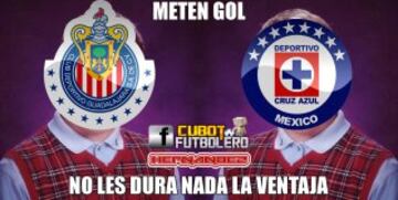 Cruz Azul, América y Chivas, se roban los memes de la J15