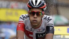 Jarlinson Pantano, durante la etapa con final en Morzine del pasado Tour de Francia.