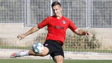 Saponjic, durante un entrenamiento. 