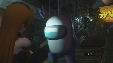 Resident Evil 3 Remake: así es el mod que convierte al impostor de Among Us en Nemesis
