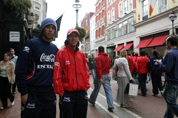 Ambos cracks también de paseo por Dublin en la gira del 2006.


