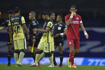 El empate entre América y Cruz Azul en imágenes