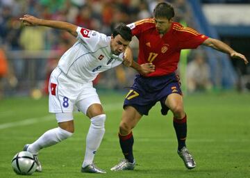 Kezman se midió con Serbia y Montenegro a la Selección española en el Vicente Calderón.