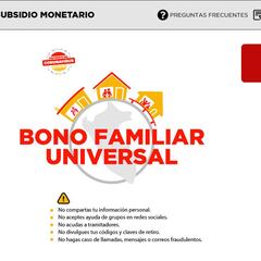 Bono Familiar Universal: ¿cuándo sale el segundo padrón?