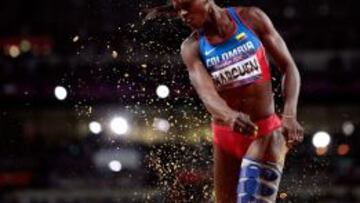 Caterine Ibarguen logró el paso a la final de salto triple.