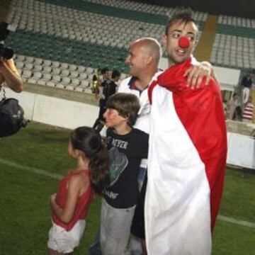 Dani Benítez durante su época de futbolista