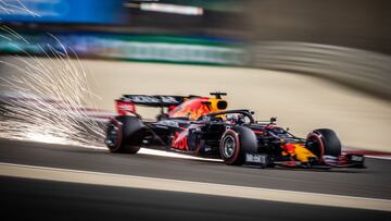 33 VERSTAPPEN Max (nld), Red Bull Racing Honda RB16B, action during Formula 1 Gulf Air Bahrain Grand Prix 2021 from March 26 to 28, 2021 on the Bahrain International Circuit, in Sakhir, Bahrain - Photo Frédéric Le Floc?h / DPPI
AFP7
27/03/2021 ONLY FOR USE IN SPAIN