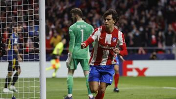 1-0. João Félix celebra el primer gol.