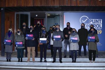 Presentación de las firmas en apoyo a la precandidatura de Victor Font a la presidencia del Barcelona 