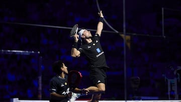 Ale Galán, poderoso en la pegada.