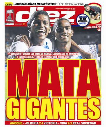 Las 28 portadas más incendiarias del diario Diez contra la Selección Mexicana