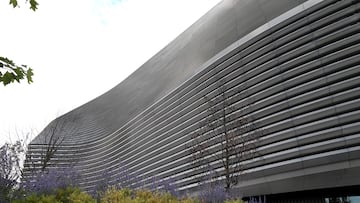 Vista general de la nueva fachada del Estadio Santiago Bernabéu.