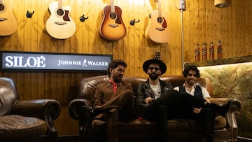 Siloé (Fito Robles, Xavi Road y Jacobo Betanzos), en un momento de la entrevista con AS antes de la presentación de su nuevo disco, 'Santa Trinidad'.