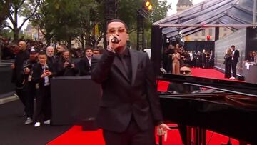 Blessd en la gala del Balón de Oro