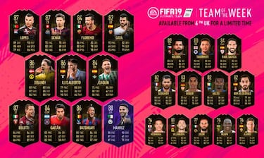 TOTW 35 de FIFA 19 Ultimate Team ya disponible con Mahrez y Belotti