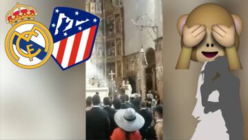 El 'antimadridista' mensaje de un atlético en el púlpito de una iglesa en mitad de una boda