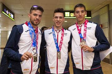 Óscar Husillos, Manu Guijarro y Lucas Bua.