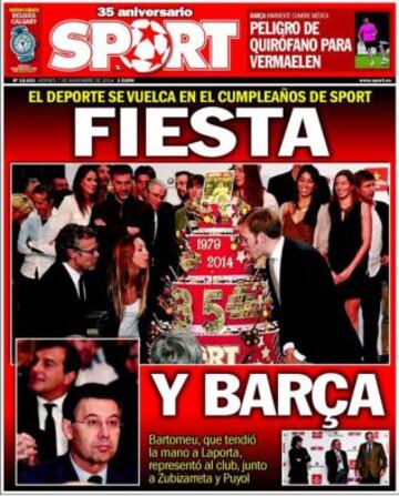 Portadas de la prensa deportiva