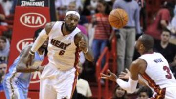 LeBron James y Wade.