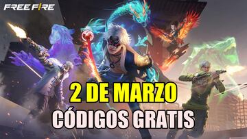 Free Fire 2 de marzo códigos gratis