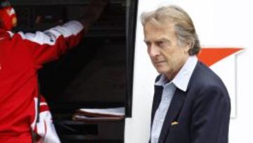 Montezemolo siguió desde el propio circuito de Montmeló la sesión de calificación.