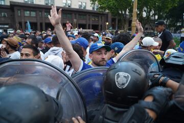 Altercados en los alrededores de la Casa Rosada