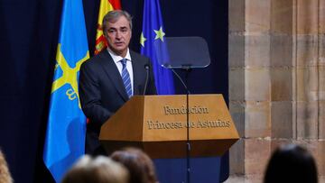 Carlos Sainz, en su discurso del Princesa de Asturias.