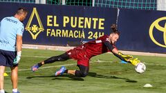 Ledesma durante un entrenamiento.