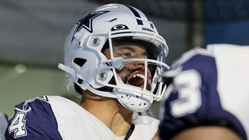 NASHVILLE, TENNESSEE - DECEMBER 29: Dak Prescott #4 of the Dallas Cowboys looks on from the tunnel prior to the game against the Tennessee Titans at Nissan Stadium on December 29, 2022 in Nashville, Tennessee.   Andy Lyons/Getty Images/AFP (Photo by ANDY LYONS / GETTY IMAGES NORTH AMERICA / Getty Images via AFP)