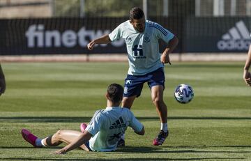 Álvaro Morata y Koke.