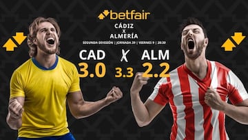 Cádiz CF vs. UD Almería: horario, dónde ver, pronósticos y clasificación