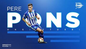 Pere Pons, nuevo jugador del Alav&eacute;s.