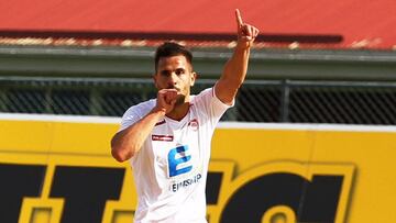 Álvaro Montejo celebra un gol con el Thor Akureyri
