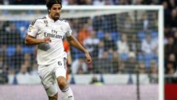 Khedira, en un partido con el Real Madrid.