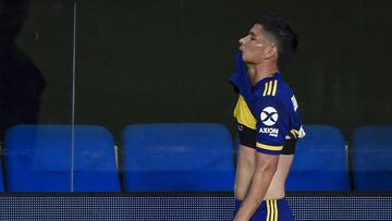 Jorman Campuzano en un partido de Boca Juniors