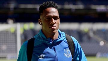 Yerry Mina, defensa del Everton deberá dar descargos a la FA por promover casa de apuestas en Colombia