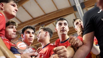 La selección júnior, un bloque unido.