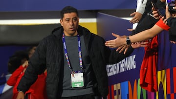 Futbol, Egipto vs Chile.
Mundial sub 20, Chile 2025.
El entrenador de Chile Nicolas Cordova es fotografiado durante un partido del grupo A del mundial sub 20 contra Egipto disputado en el estadio Nacional de Santiago, Chile.
03/10/2025
Jonnathan Oyarzun/Photosport
Football, Egypt vs Chile.
U-20 World Cup Championship.
Chile’s manager Nicolas Cordova is pictured during a Group A match of the U-20 World Cup against Egypt at the Nacional stadium in Santiago, Chile.
03/10/2025
Jonnathan Oyarzun/Photosport