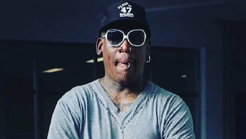 La exestrella de la NBA Dennis Rodman 