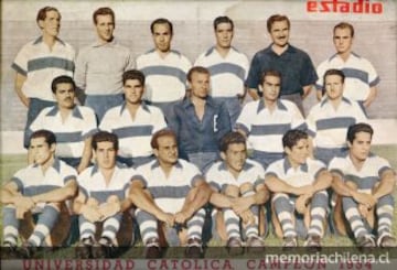 El DT inglés dirigió a Universidad Católica, y fue campeón en 1954 con el cuadro cruzado. 