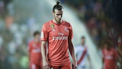 Bale, en Vallecas con el Real Madrid.