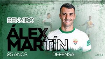 Oficial: el central ?lex Mart¨ªn refuerza al Racing de Ferrol