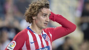 Griezmann, en su último partido con el Atlético de Madrid.