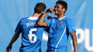 Junior Fernandes celebró un nuevo tanto con la camiseta del Dinamo Zagreb.