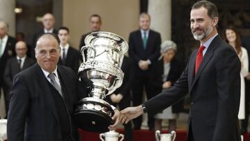 Tebas: "¿Pancartas en El Sadar? No sé, pero nos informaremos..."