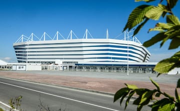 A general view of the Kaliningrad Stadium in Kaliningrad